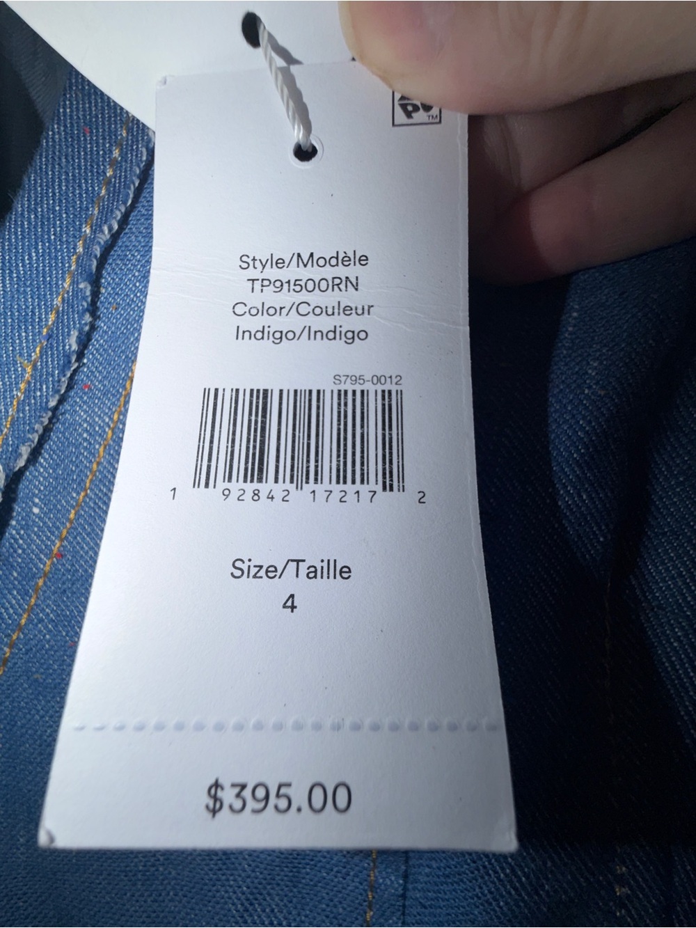 Derek Lam 10 Crosby Denim V-Neck Short Sleeve Dress - Blue. Sz 4 NWT - Picture 3 of 11